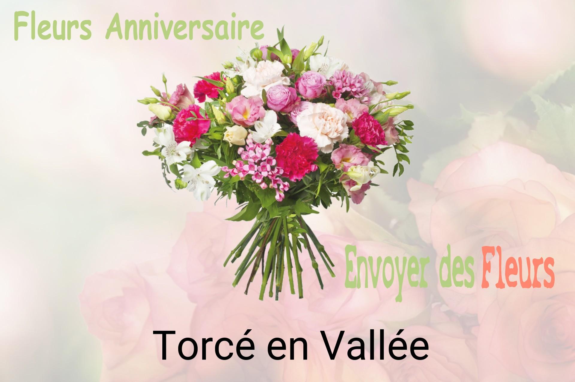 Bouquet de fleurs d’anniversaire livré à Torcé-en-Vallée